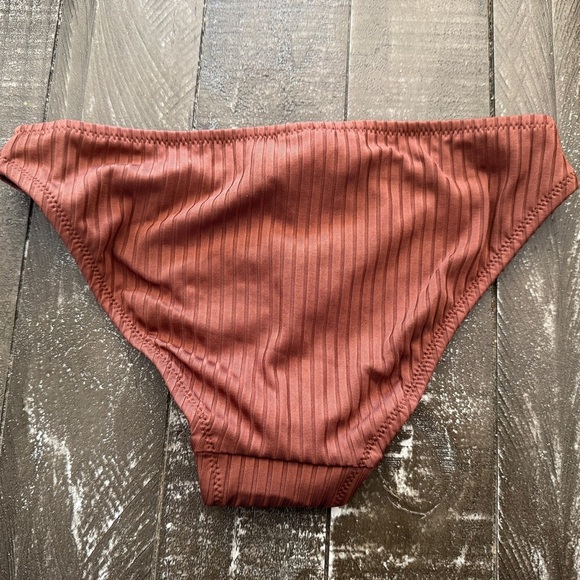 J. Crew Wide Rib Bikini Bottom Size XXS Hipster Full Coverage Brown‎ BM453 New! - Picture 4 of 8